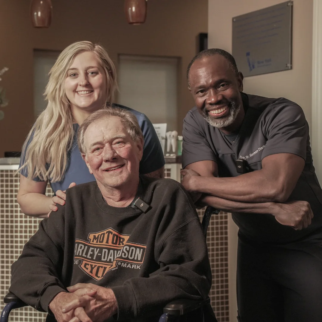 James P. after complete restoration treatment at New York Dental Implants